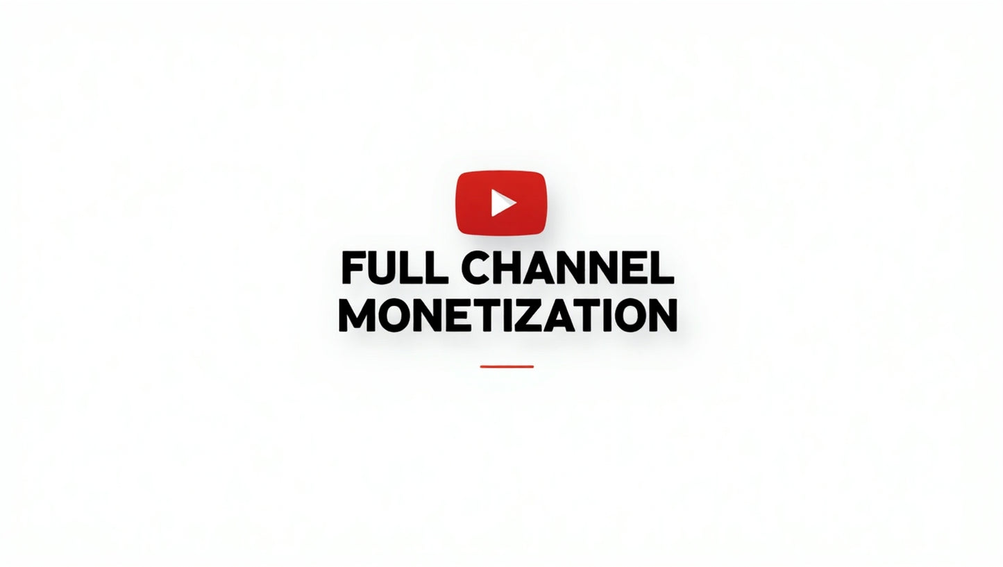 FULL YOUTUBE MONETISATION !